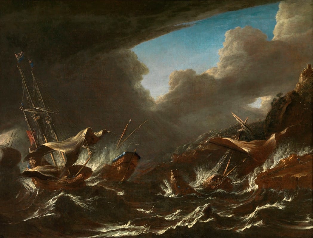 Andries van Eertvelt - Storm at Sea