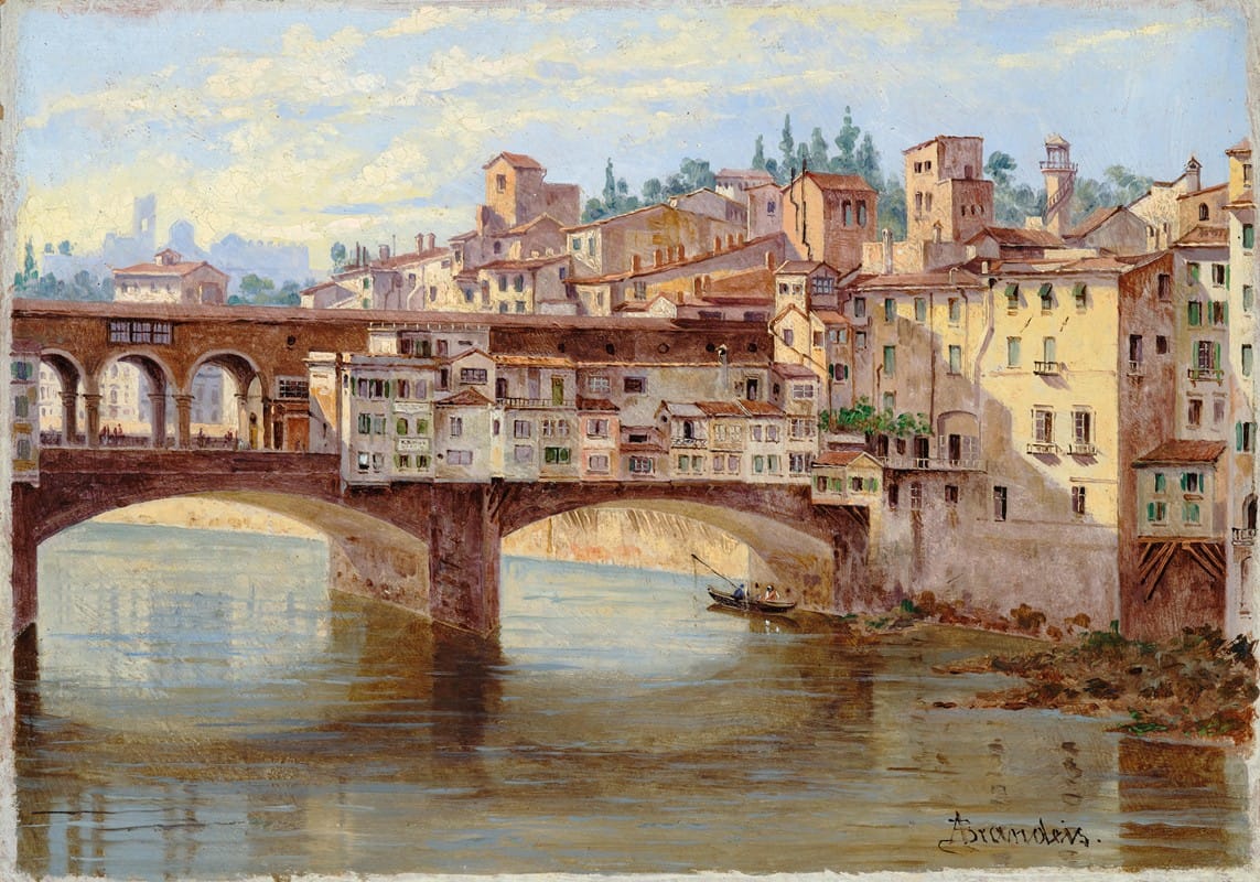 Antonietta Brandeis - Florence, Ponte Vecchio