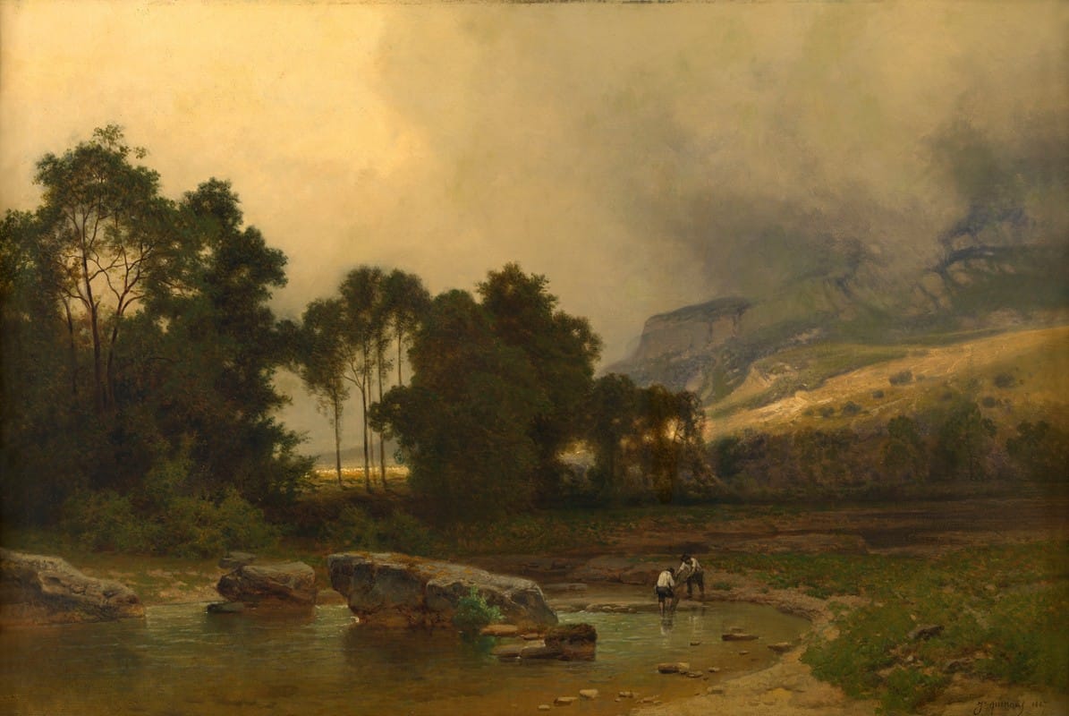 Joseph Quinaux - Landscape in Savoye