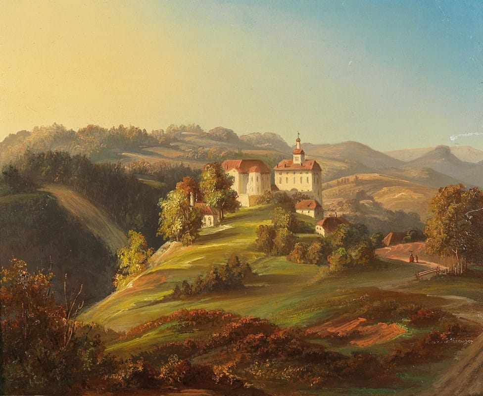 Konrad Kreuzer - A View of Aichberg Castle