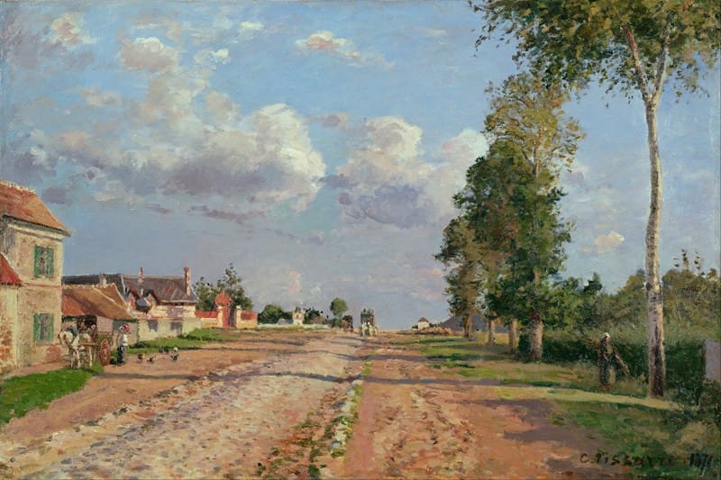 Camille Pissarro - Route de Versailles, Rocquencourt