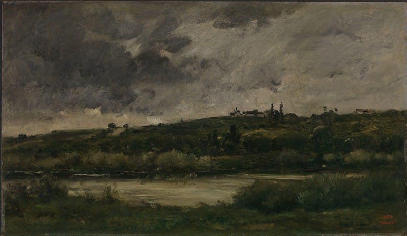 Charles François Daubigny - River landscape