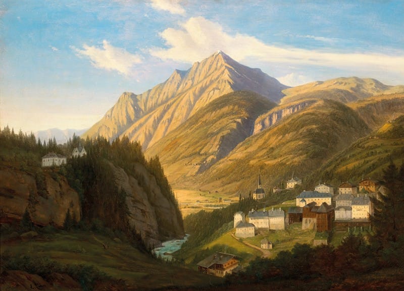 Emil Ludwig Löhr - A View of Bad Gastein