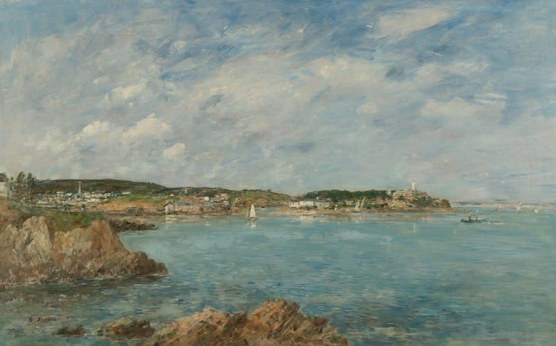 Eugène Boudin - Douarnenez, la baie, vue de l’Île Tristan