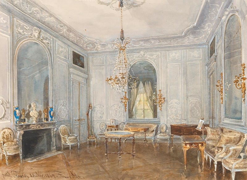 Franz Alt - The dining room in the Petit Trianon, Versailles