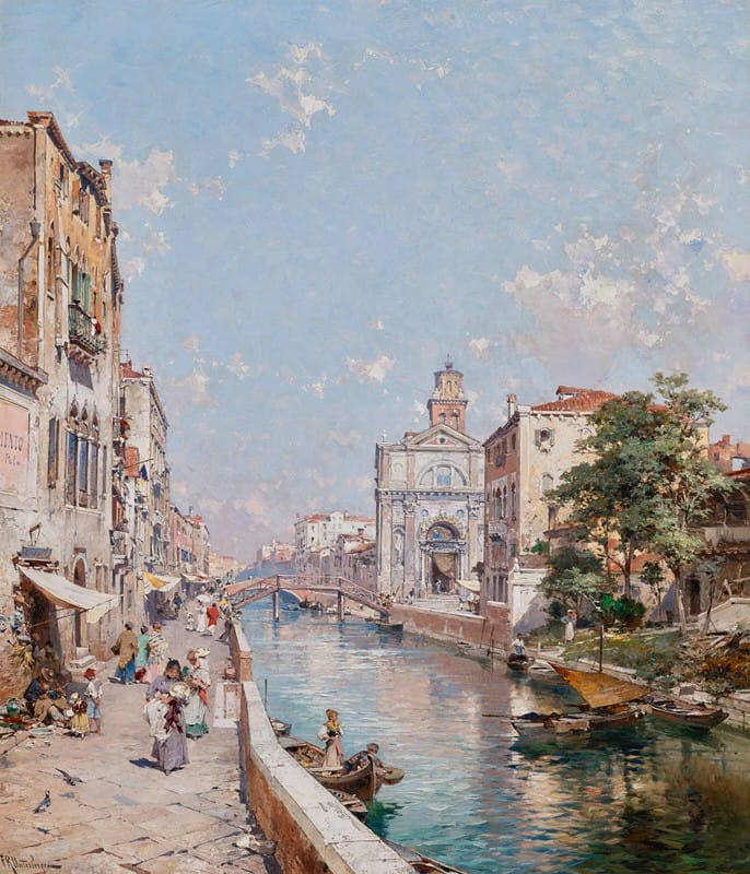 Franz Richard Unterberger - Rio San Girolamo, Venice