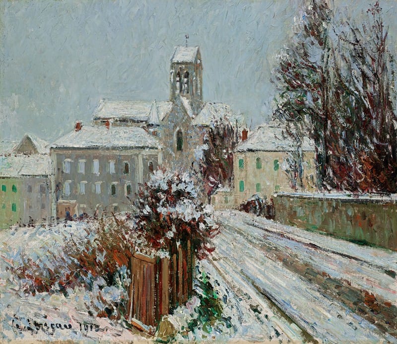 Gustave Loiseau - a neige à Auvers-sur-Oise