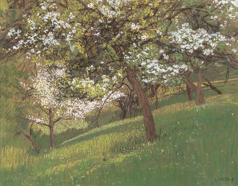 Ignaz August Grosz - Blooming orchard