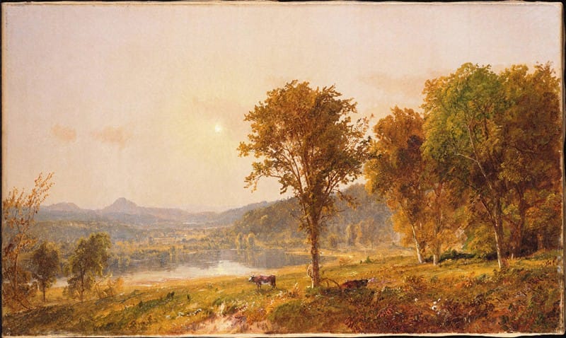 Jasper Francis Cropsey - Brimstone and Sugar Loaf Mountains from Warwick