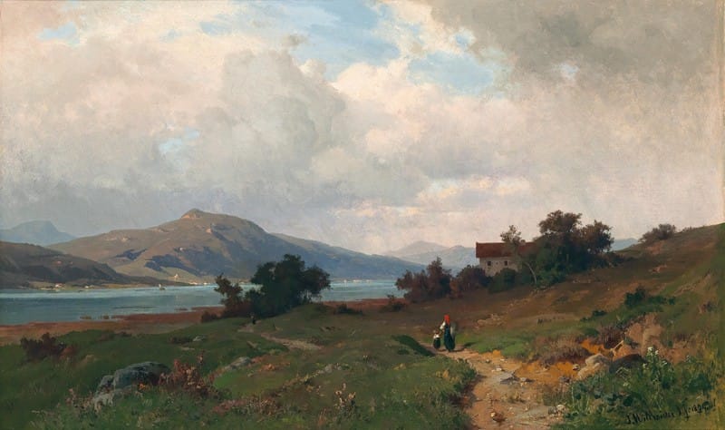 Josef Willroider - A Vast Landscape with Cloudy Sky