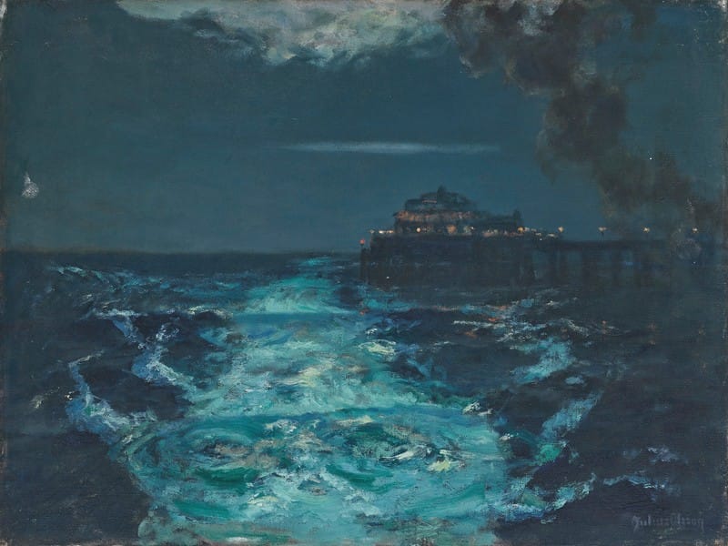Julius Olsson - Plymouth Pier