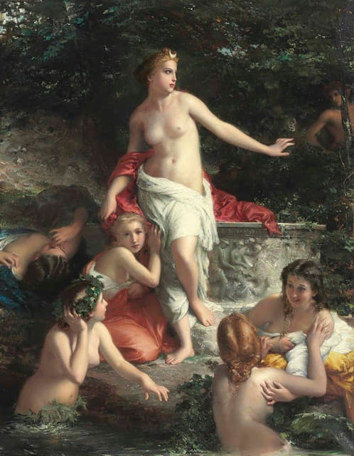 Roberto Bompiani - Diana and her Maidens