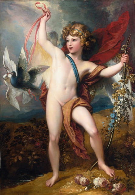 Benjamin West - Cupid Releasing Two Doves