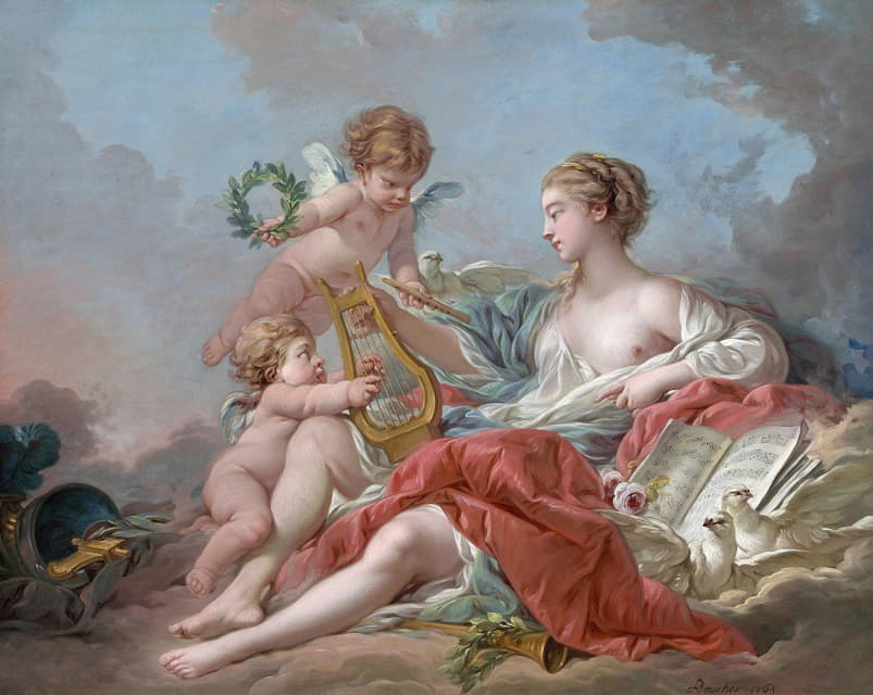 François Boucher - Allegory of Music