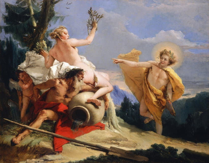 Giovanni Battista Tiepolo - Apollo Pursuing Daphne