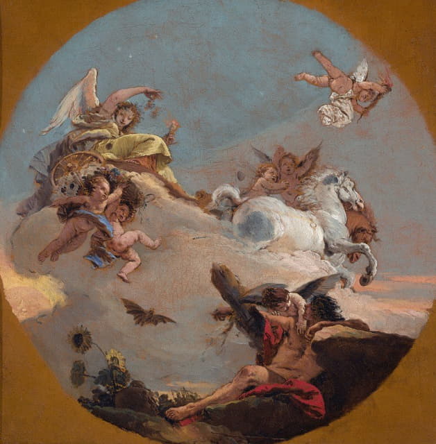 Giovanni Battista Tiepolo - The Chariot of Aurora