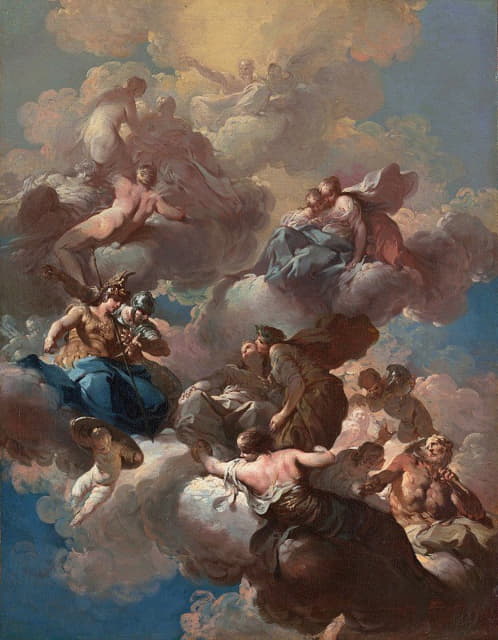 Giovanni Domenico Ferretti - Sketch For a Ceiling Fresco