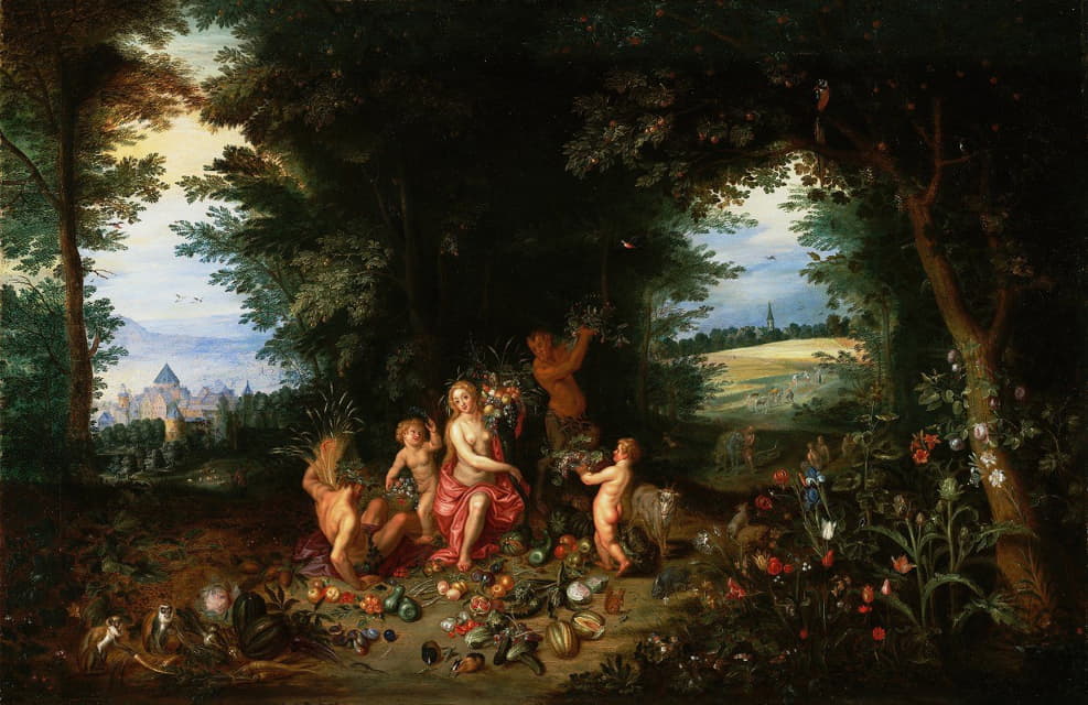 Jan Brueghel the Younger - Landscape With Ceres (Allegory of Earth)