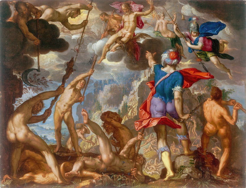 Joachim Wtewael - The Battle Between The Gods and The Giants