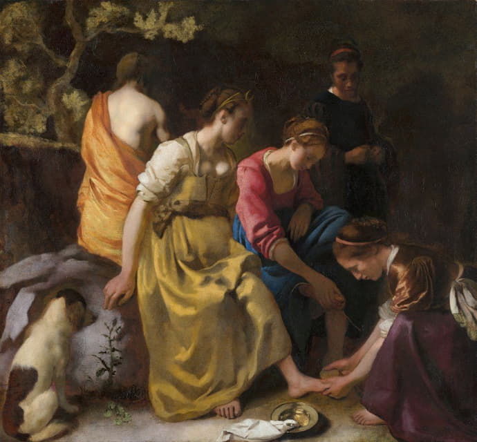 Johannes Vermeer - Diana and Her Nymphs