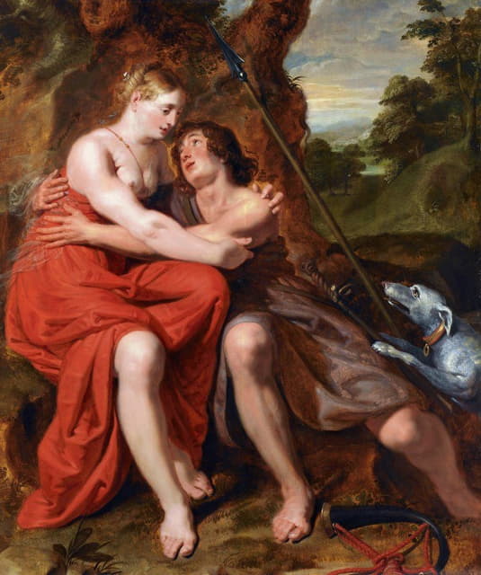 Josse De Pape - Venus and Adonis