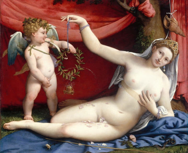 Lorenzo Lotto - Venus and Cupid