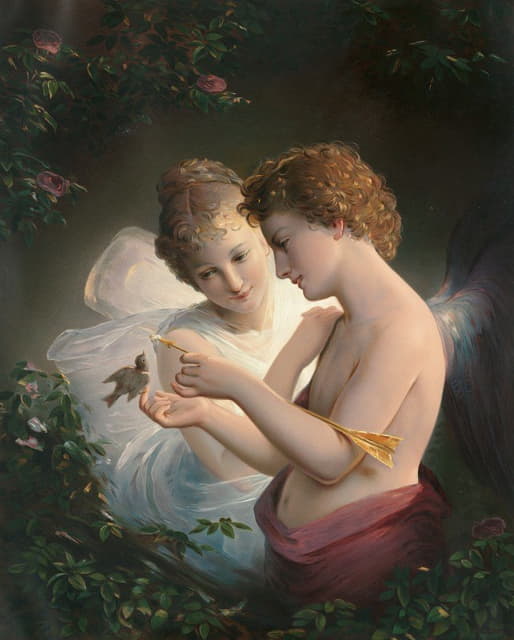 Louis Prang - Cupid and Psyche
