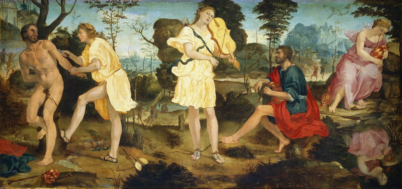 Michelangelo Anselmi - Apollo and Marsyas