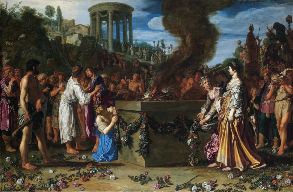 Pieter Lastman - Orestes and Pylades Disputing At The Altar