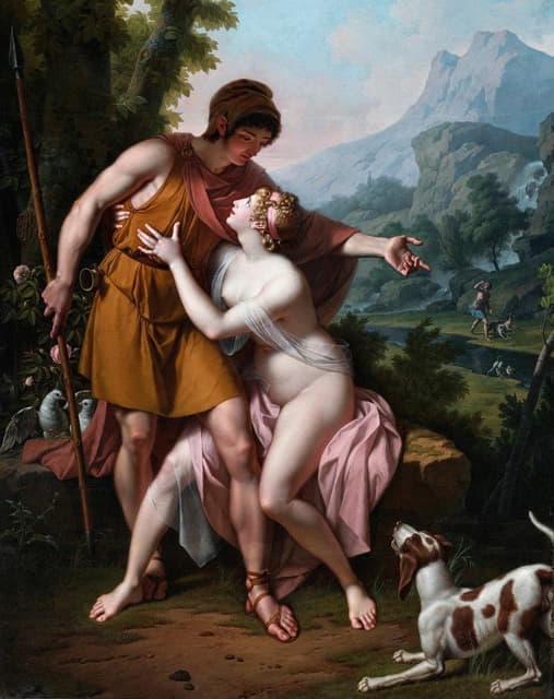 Jean-Baptiste Regnault - Venus And Adonis