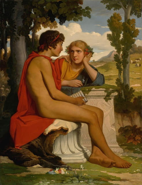 Dominique Louis Papety - Daphnis And Chloe