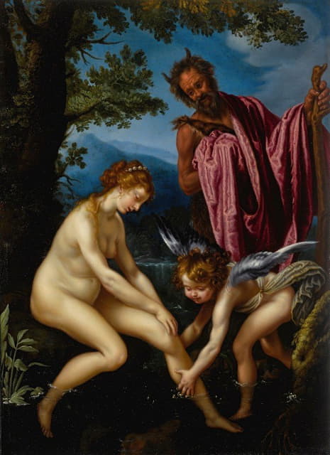 Giovanni Biliverti - Venus, Cupid And Pan