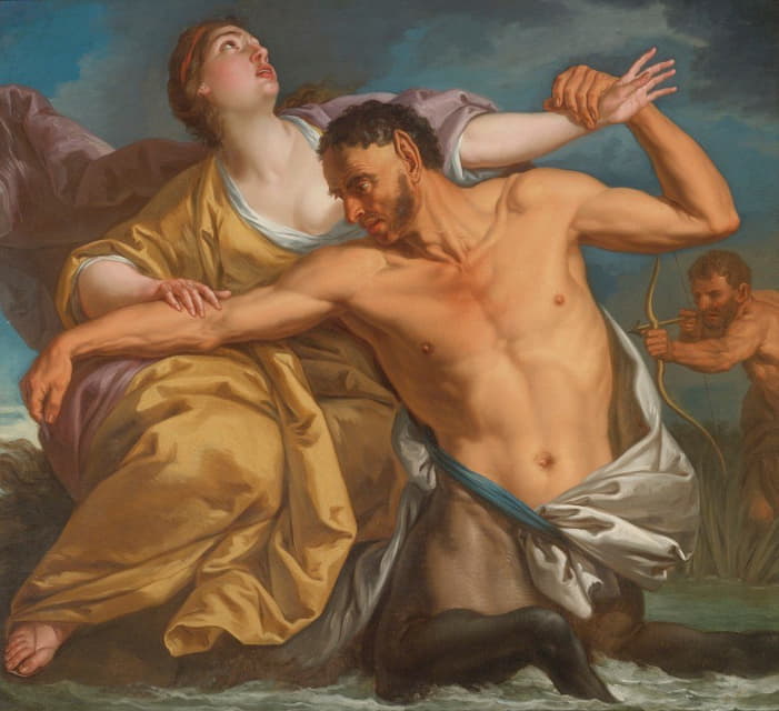 Italian School - The Slaying Of Nessus By Hercules