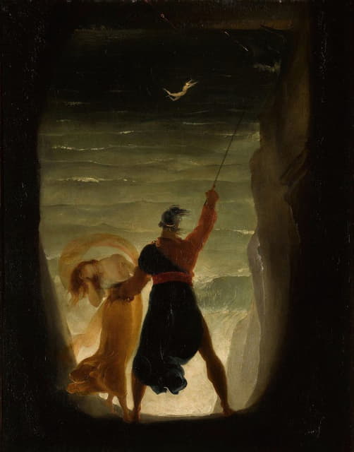 Joseph Severn - Prospero And Ariel, From Shakespeare’s the Tempest
