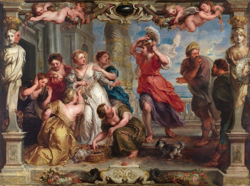 尤利西斯在莱科梅德斯的女儿中发现的阿喀琉斯