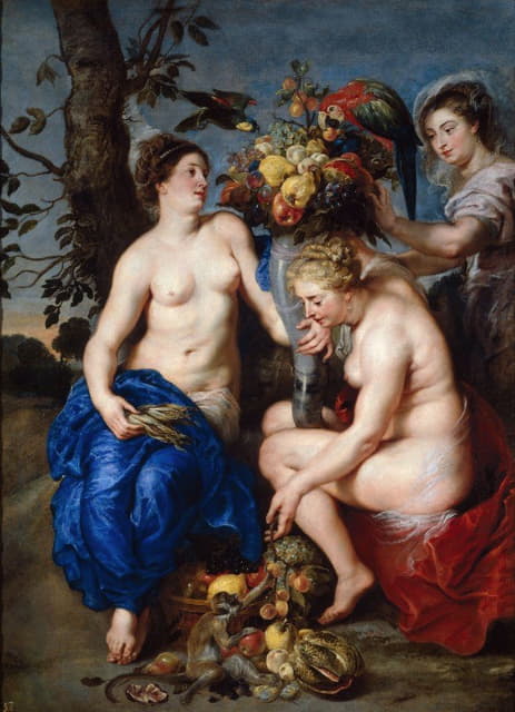 Peter Paul Rubens - Ceres With Two Nymphs