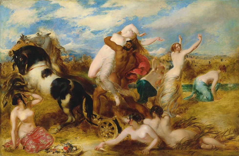 William Etty - Pluto Carrying Off Proserpine