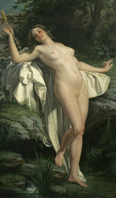 Alexandre Jacques Chantron - Diana At Her Bath