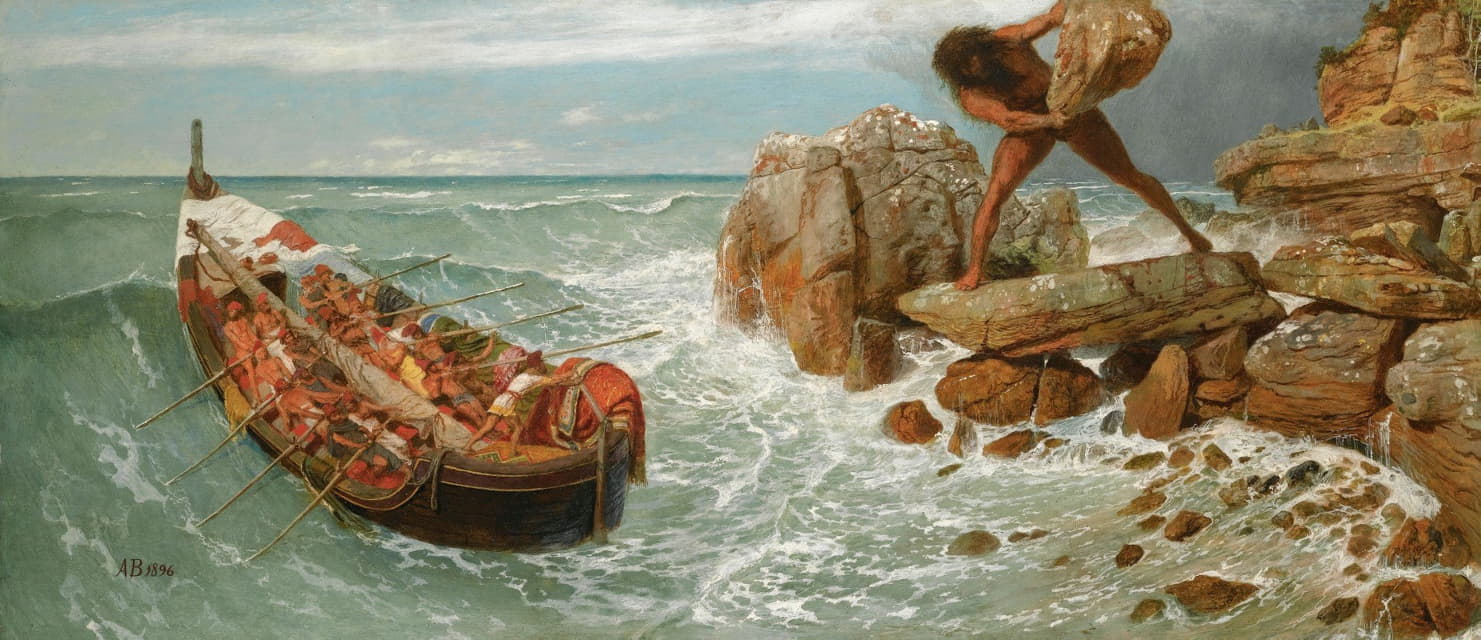 Arnold Böcklin - Odysseus And Polyphemus