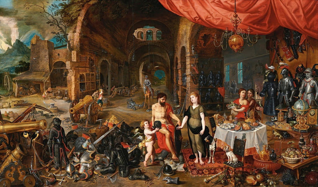 Jan Brueghel the Younger - Venus At The Forge Of Vulcan