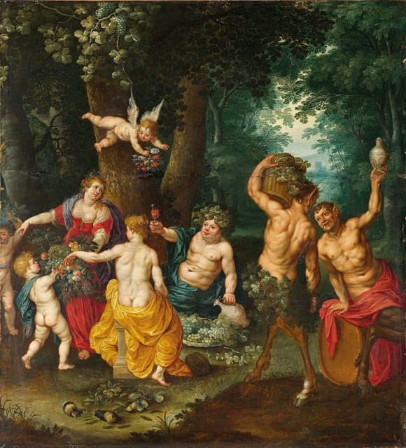 Jan Brueghel the Younger - The Feast Of Bacchus (Sine Cerere Et Baccho Friget Venus)