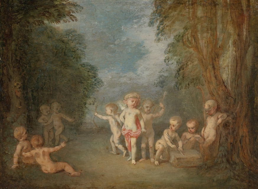 Jean-Antoine Watteau - Cupid’s Realm (Le Royaume De L’amour)