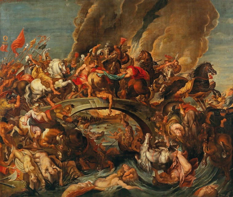 Workshop of Peter Paul Rubens - The Battle Of The Amazons