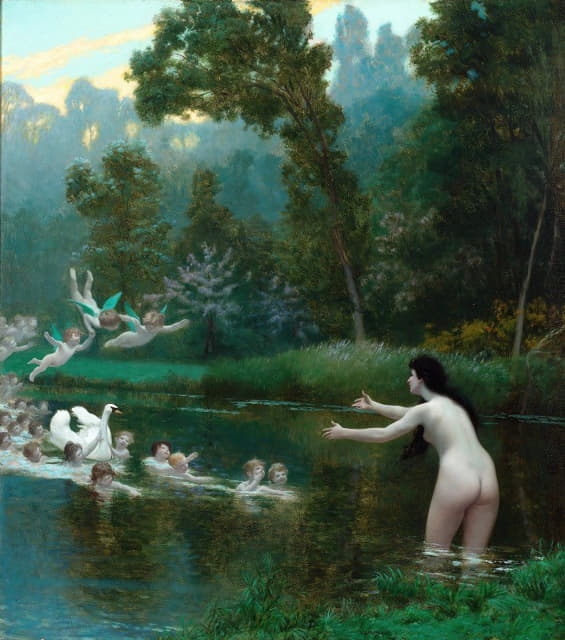 Jean-Léon Gérôme - Leda And The Swan