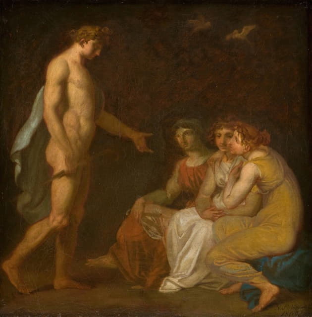 Nicolai Abraham Abildgaard - Apollo charging the Parcae to visit Ceres, who has fled from the Earth