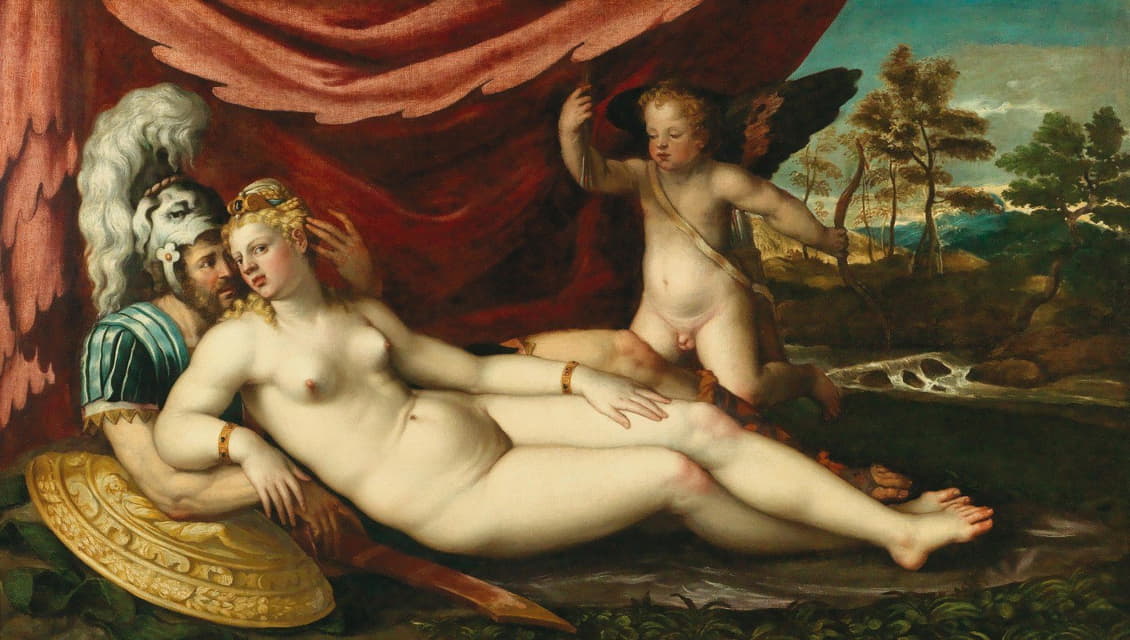Battista dell’Angolo del Moro - Mars and Venus with Cupid
