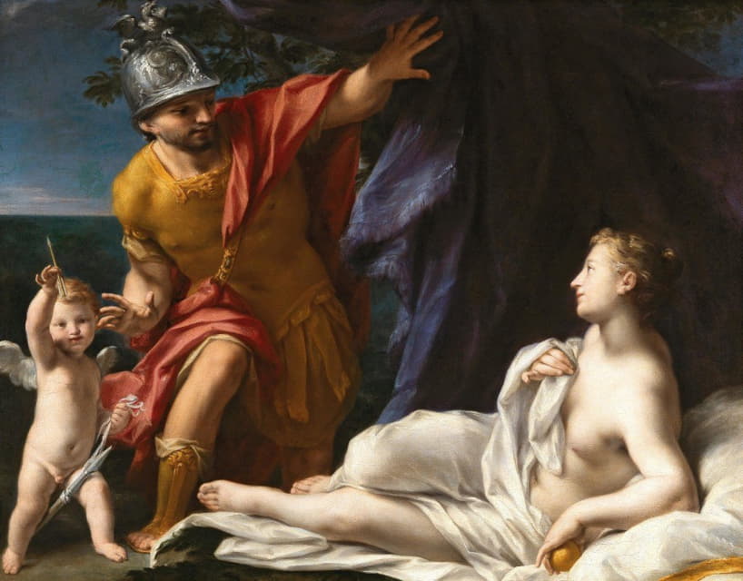 Francesco Mancini - Venus and Mars with Cupid