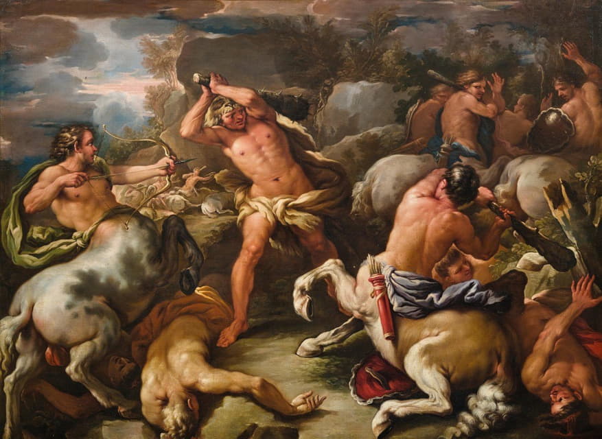 Giuseppe Simonelli - Battle of the Centaurs against the Lapiths