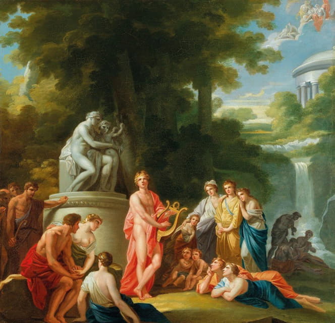 Heinrich Friedrich Füger - Apollo amongst the Shepherds, a ‘study’ for the former Burgtheater, Vienna