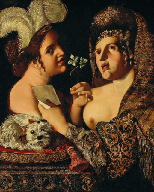 Pseudo Caroselli - An allegory of the sense of smell and hearing
